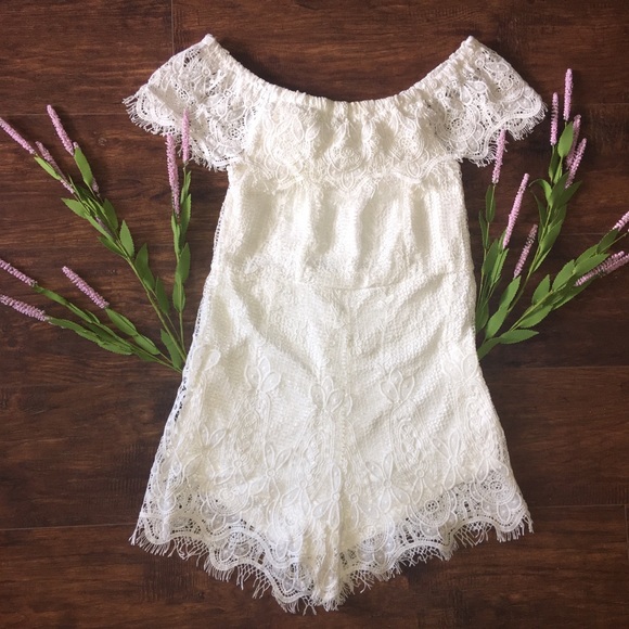 Other - White lace romper